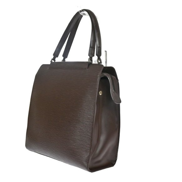 LOUIS VUITTON LV Logo Figari MM Hand Bag Epi Leather Mocha France M5200D 30DA062 - Picture 13 of 16